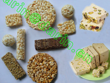 স্বয়ংক্রিয় খাদ্যশস্য ক্যান্ডি বার তৈরীর মেশিন / puffed চাল তৈরীর মেশিন
