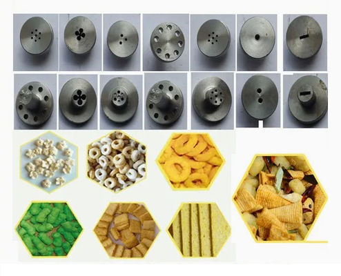 সিই সার্টিফিকেশন সহ 304 স্টেইনলেস স্টিলের কর্ন পাফ স্ন্যাক্স এক্সট্রুডার মেশিন