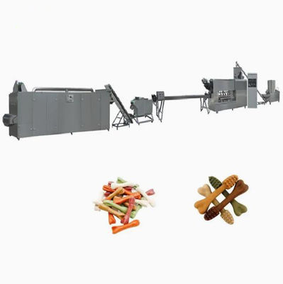 পেঁচানো কুকুর চিউইং ফুড 250 কেজি / ঘন্টা পোষা ট্রিট মেশিন