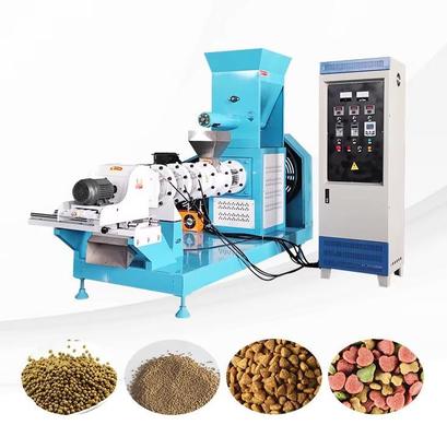 মাছের খাদ্য পোষা প্রাণী খাদ্য এক্সট্রুডার মেশিন সিই শংসাপত্র স্বয়ংক্রিয় পশু খাদ্য এক্সট্রুশন সরঞ্জাম