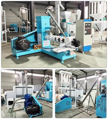 মাছের খাদ্য পোষা প্রাণী খাদ্য এক্সট্রুডার মেশিন সিই শংসাপত্র স্বয়ংক্রিয় পশু খাদ্য এক্সট্রুশন সরঞ্জাম