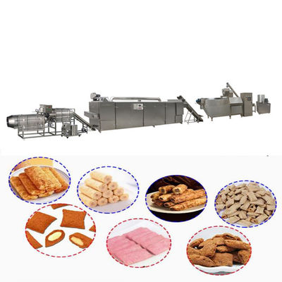 স্বয়ংক্রিয় টুইন স্ক্রু খাদ্য এক্সট্রাইডার মেশিন Extruded খাদ্য বিভিন্ন আকৃতি