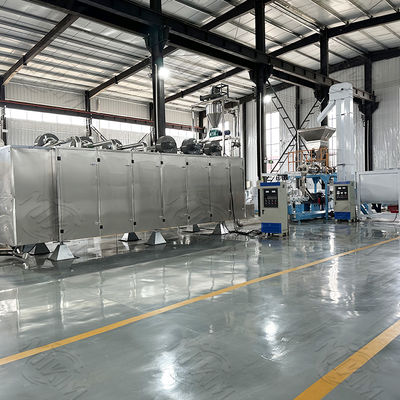 উচ্চ ক্ষমতা সম্পন্ন শুকনো পোষা খাবারের উৎপাদন লাইন স্টেইনলেস স্টিল, দুটি স্ক্রু সহ, ২০০ কিলোওয়াট, ১০০০ কেজি/ঘণ্টা