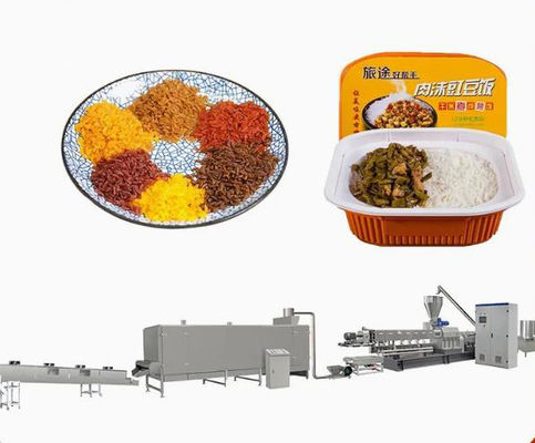 স্নেক খাদ্য Extruder মেশিন / কৃত্রিম রাইস Extruding লাইন সিই সঙ্গে