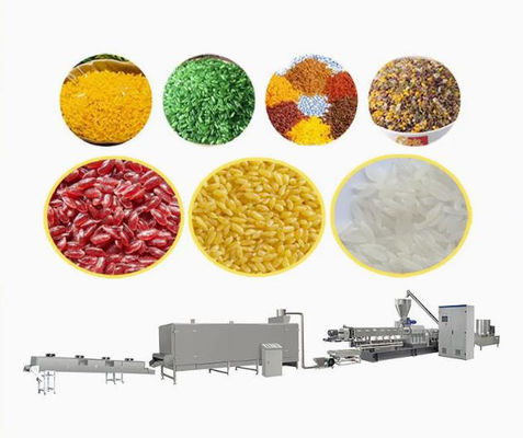 স্নেক খাদ্য Extruder মেশিন / কৃত্রিম রাইস Extruding লাইন সিই সঙ্গে