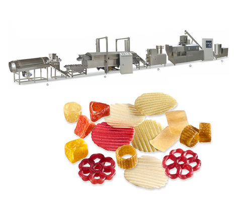 3D Pellets Fryer Snack Extruder Machine 100-150kg/Hr