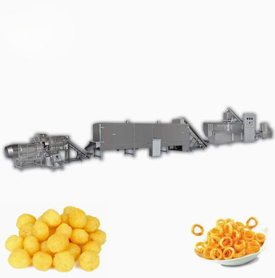 কাস্টম 3D পেললেট স্ন্যাকস খাদ্য তৈরির মেশিন 200-260kg/H ত্রিভুজ রং টিউব পেঁয়াজ রিং