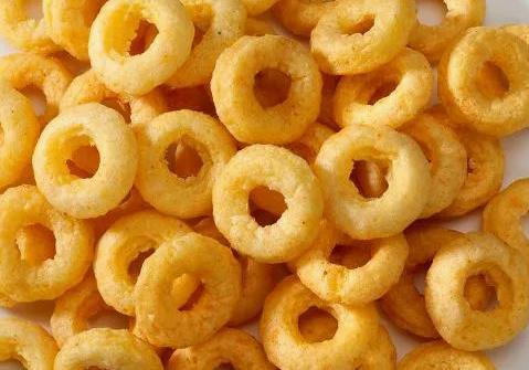 কাস্টম 3D পেললেট স্ন্যাকস খাদ্য তৈরির মেশিন 200-260kg/H ত্রিভুজ রং টিউব পেঁয়াজ রিং