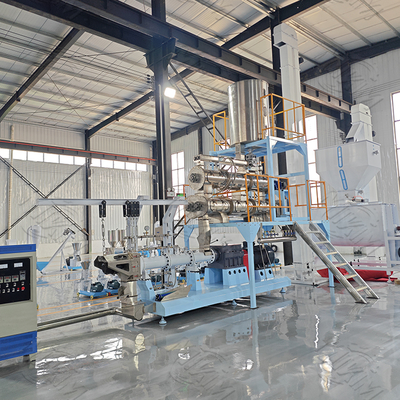 ফুড স্টাফ ফিডস্টাফ দুই স্ক্রু extruder মেশিন / কুকুর খাদ্য যন্ত্রপাতি