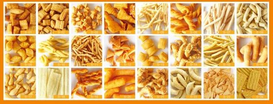 স্টেইনলেস স্টীল 3D প্লেট Bugles Snack Extruder মেশিন, একক স্ক্রু extruder