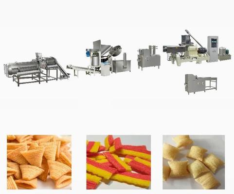 স্টেইনলেস স্টীল 3D প্লেট Bugles Snack Extruder মেশিন, একক স্ক্রু extruder