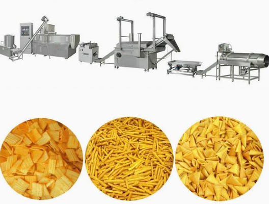 সিই ISO9001 অনুমোদিত 3D 2D এক্সট্রুড ফ্রাইং জলখাবার খাদ্য প্রক্রিয়াজাতকরণ লাইন
