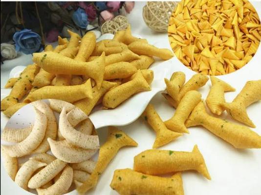 Extruded ভাজা স্নেক 3D Flour Bugles চিপস মেকিং মেশিন 50HZ