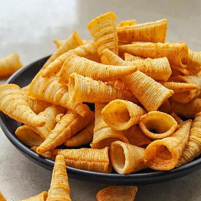 Extruded ভাজা স্নেক 3D Flour Bugles চিপস মেকিং মেশিন 50HZ