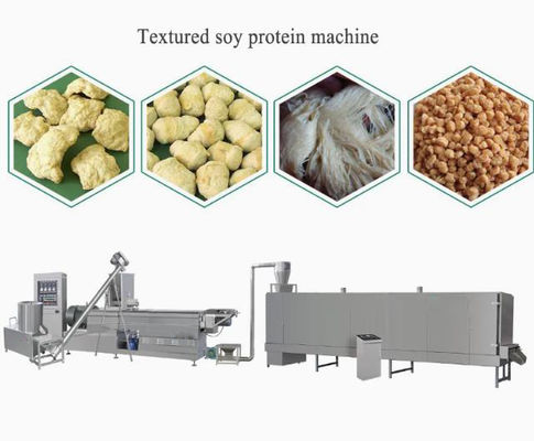 টেক্সচার্ড ফাইবার নিরামিষ স্নেক খাদ্য extruder প্রক্রিয়া লাইন, অনন্য ডিজাইন, 5 তারকা পরিষেবা