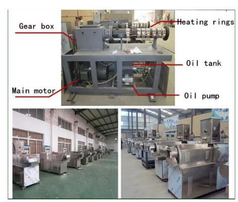 সয়া বিচ্ছিন্ন প্রোটিন জন্য স্টেইনলেস স্টীল সোয়া এক্সট্রুডার মেশিন