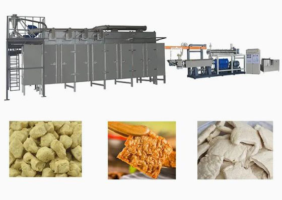 স্টেইনলেস স্টিল স্বয়ংক্রিয় সয়া এক্সট্রুডার মেশিন প্ল্যান্ট প্রোটিন এক্সট্রুশনের জন্য