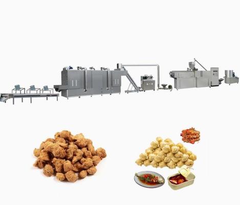 Textured সোয়া এক্সট্রুডার মেশিন / সয়া স্তুপ গর্ত extruder উত্পাদনের লাইন