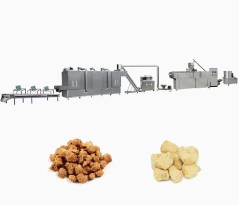 Textured সোয়া এক্সট্রুডার মেশিন / সয়া স্তুপ গর্ত extruder উত্পাদনের লাইন