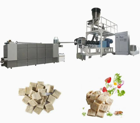 Textured সোয়া এক্সট্রুডার মেশিন / সয়া স্তুপ গর্ত extruder উত্পাদনের লাইন