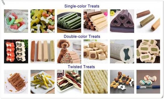 সম্পূর্ণ স্ট্যানলেস স্টিল পোষ্য ট্রিট মেশিনের ক্ষমতা প্রতি ঘন্টা 100 - 200 কেজি