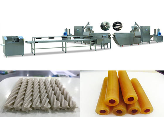 ডেন্টাল চিউইং পিইটি ট্রিট মেশিন ডাবল রঙযুক্ত প্যাঁচযুক্ত 35 - 100KW শক্তি