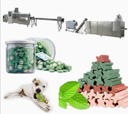 বিভিন্ন আকারের পোষা প্রাণী চিকিত্সা মেশিন কুকুর চিবানো স্ন্যাক ফুড প্রসেসিং ইকুইপমেন্ট এক্সট্রুডার