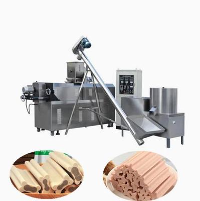 বিভিন্ন আকারের পোষা প্রাণী চিকিত্সা মেশিন কুকুর চিবানো স্ন্যাক ফুড প্রসেসিং ইকুইপমেন্ট এক্সট্রুডার