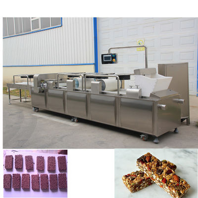 স্টেইনলেস স্টিল গ্রানোলা বার / চিনাবাদাম ভঙ্গুর কাটিং মেশিন সম্পূর্ণ লাইন