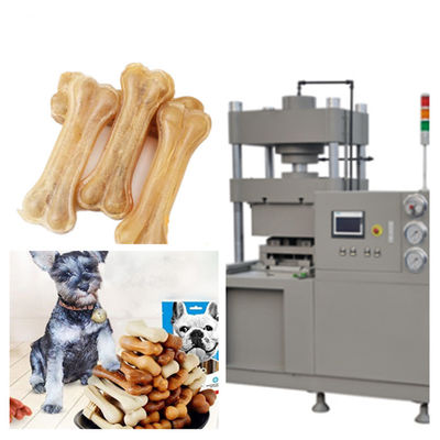 পিএলসি নিয়ন্ত্রণ হাইড্রোলিক পোষা খাদ্য উত্পাদন লাইন Rawhide হাড় টিপে জন্য