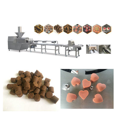 নরম ডেন্টাল কেয়ার কোল্ড এক্সট্রুডার পোষা খাদ্য প্রসেসিং লাইন টাচ স্ক্রিন সহ