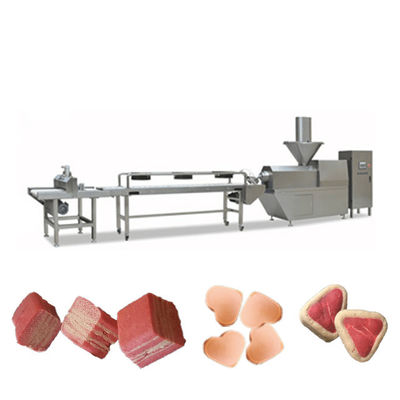 জর্কি মাংস নরম কুকুর চুইং পোষা খাদ্য উত্পাদন লাইন সিমেন্স পিএলসি