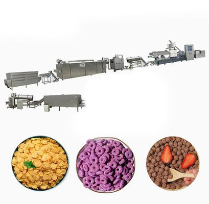 Kelloggs ভুট্টা থাক প্রসেসিং লাইন / চাল থাক 1 বছরের ওয়ারেন্টি সহ মেশিন তৈরীর