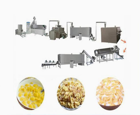 পিএলসি নিয়ন্ত্রণ সিস্টেমের সাথে উচ্চ পুষ্টিকর কর্ন ফ্লেক্স প্রসেসিং লাইন