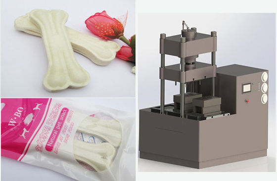 স্কিনের ইলেকট্রিক cowhide 60T ডবল moulds স্পর্শ পর্দা Rawhide হাড় কুকুর হাড় সৃষ্টিকর্তা