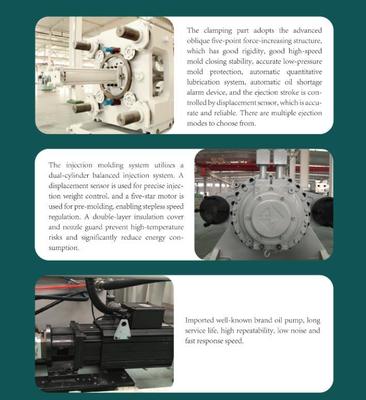 সম্পূর্ণ স্বয়ংক্রিয় পোষা ইনজেকশন ছাঁচনির্মাণ মেশিন ৩৮০V ৫০HZ