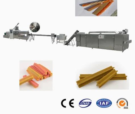 স্ট্রিপ, লাঠি, হাড় আকৃতি কুকুর খাদ্য Extruder প্রক্রিয়াকরণ সরঞ্জাম / কুকুর খাদ্য যন্ত্রপাতি
