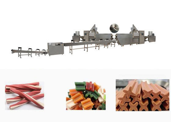 খাদ্য গ্রেড স্টেইনলেস স্টীল কুকুর খাদ্য Extruder / চিবুক পোষা খাদ্য প্রক্রিয়া মেশিন