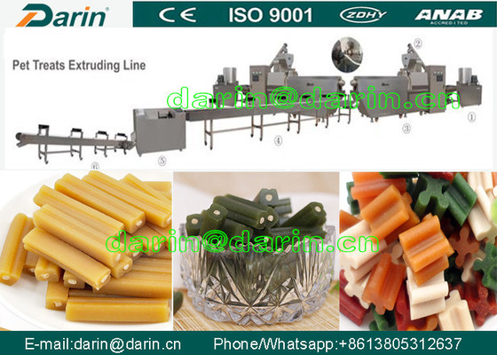 ছোট হাড় কুকুর স্বাদ লাগে পোষা খাদ্য প্রক্রিয়াকরণ লাইন, টুইস্ট কুকুর খাদ্য প্রস্তুতকারক মেশিন