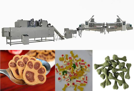 সিই ISO9001 সার্টিফাইড কুকুর খাদ্য তৈরীর মেশিন চর্বণ পোষা খাদ্য প্রক্রিয়াকরণ লাইন