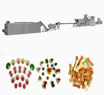 সুস্বাদু কুকুর স্ন্যাকস extruder মেশিন / প্রক্রিয়াকরণ লাইন, কুকুর খাদ্য মেকিং মেশিন