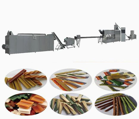 সুস্বাদু কুকুর স্ন্যাকস extruder মেশিন / প্রক্রিয়াকরণ লাইন, কুকুর খাদ্য মেকিং মেশিন