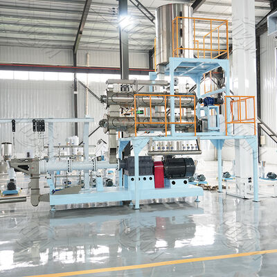 CE certified fully automatic twin screw Fish Feed Extruder Production Machine Fish Feed Pellet Processing Equipment