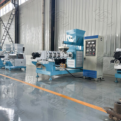 70-110 মিমি স্ক্রু ব্যাস এবং বিভিন্ন আকারের ছাঁচ সহ অবিচ্ছিন্ন ও স্বয়ংক্রিয় মাছের খাদ্য এক্সট্রুডার মেশিন