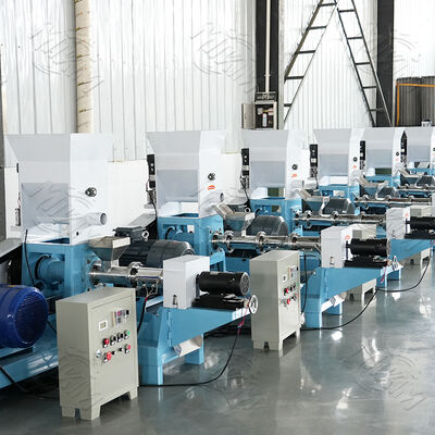 উচ্চ মানের শুকনো প্রকারের পোষা কুকুরের খাদ্য তৈরির মেশিন / ক্ষুদ্র ভাসমান মাছের খাদ্য এক্সট্রুডার মেশিন