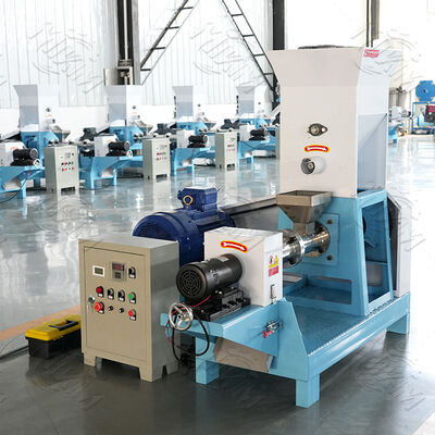 উচ্চ মানের শুকনো প্রকারের পোষা কুকুরের খাদ্য তৈরির মেশিন / ক্ষুদ্র ভাসমান মাছের খাদ্য এক্সট্রুডার মেশিন