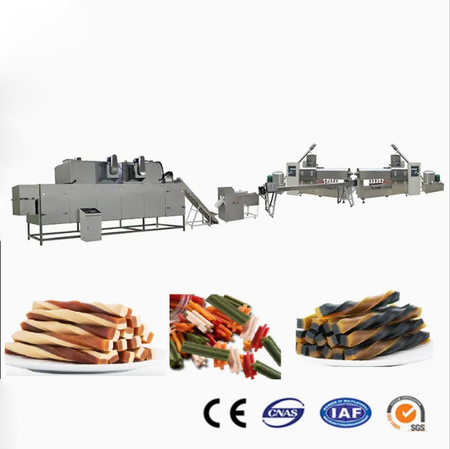 পোষা প্রাণী / স্ন্যাক / চিউয়ের জন্য টুইস্ট সেমি ভিজা কুকুরের খাবারের এক্সট্রুডার