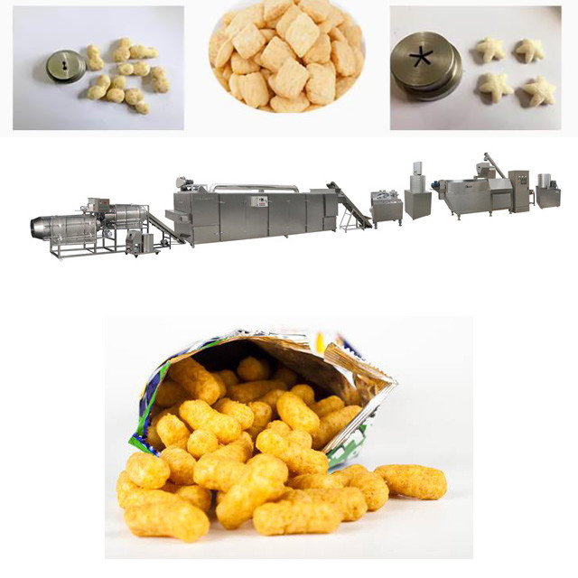 স্বয়ংক্রিয় পনির বল / puffs জলখাবার খাদ্য মেশিন / উৎপাদন লাইন