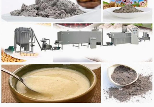 পুষ্টির শিশু চাল গুঁড়া খাদ্য এক্সট্রুডিং মেশিন / উৎপাদন লাইন