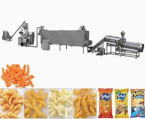 একক স্ক্রু extruder গম, চাল, ভুট্টা জন্য 3D স্নেক প্লেট খাদ্য উত্পাদনের লাইন